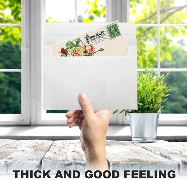 Alt view image 4 of 6 - 50 Packs 4x6 Envelopes, Self Seal Envelopes for Weddings, Invitations, Greeting Cards - Ideal for Event Planners, DIY Crafters & Party Hosts