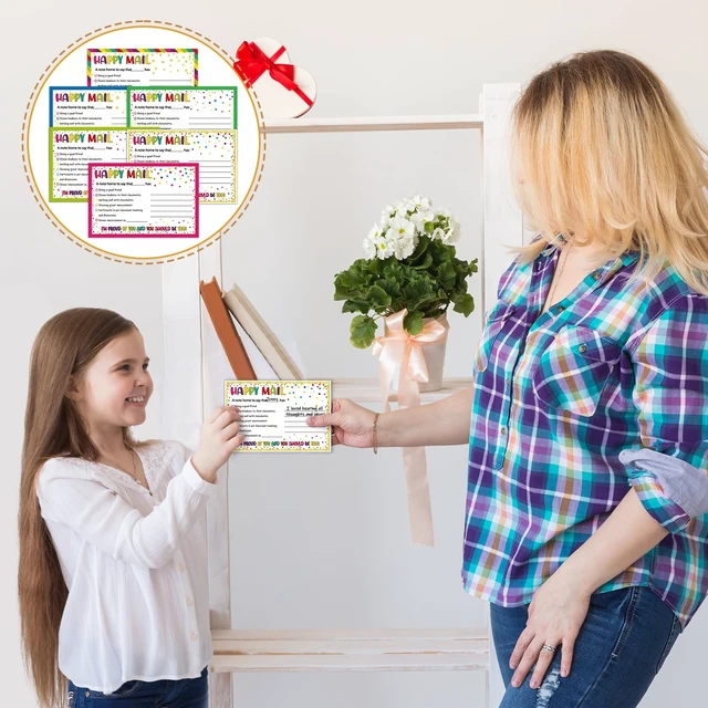 Alt view image 4 of 6 - 60Pcs Colorful Happy Mail Teacher Notes to Parents Classroom Good Behavior Incentive Motivational Cards Positive Postcards to Send Home for Home Classroom Kindergarten Elementary School
