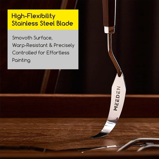 Alt view image 5 of 6 - MEEDEN Artist Mixing Scraper Knife: 9.37" Flexible Stainless Steel, #17