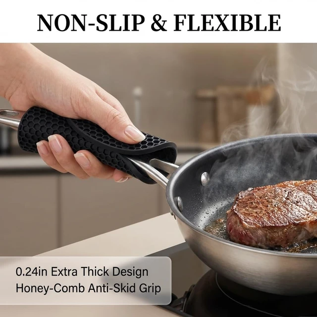 Alt view image 7 of 7 - 4 Pack Silicone Trivets for Hot Dishes