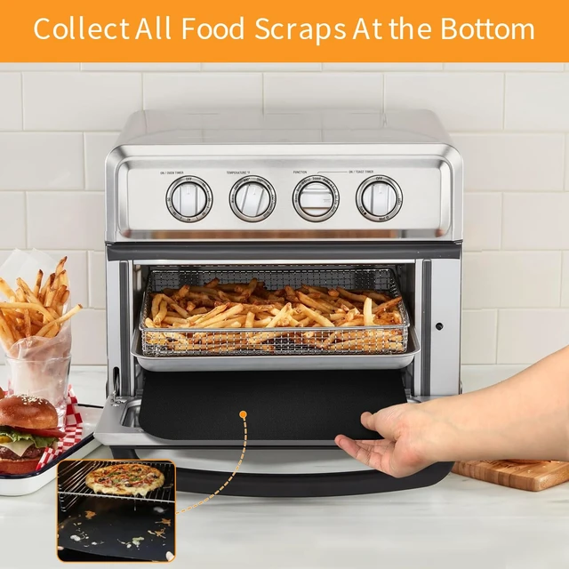 Alt view image 6 of 7 - Oven Liners for Emeril Lagasse 26 QT Air Fryer, 12"x12" Oven Liner for Bottom of Oven Non-Stick Heat-Resistant Reusable Mats for Ninja Breville Cuisinart Air Fryer Toaster Oven, 4 Pack