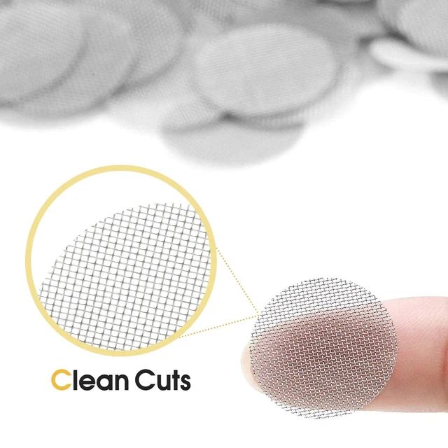 Alt view image 2 of 6 - 200 PCS 1/2 Inch Stainless Steel Pipe Screens, 0.5 Inch Metal Mesh Filter