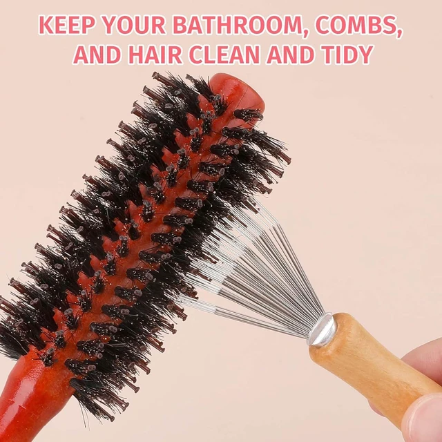 Alt view image 7 of 7 - Comb and Brush Cleaner Tool Set - 3 Pieces with Rake Design for Home and Salon Use