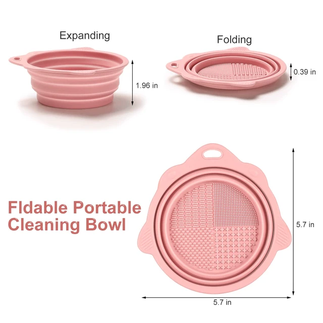 Alt view image 3 of 7 - Etercycle Foldable Silicone Makeup Brush Cleaner Bowl