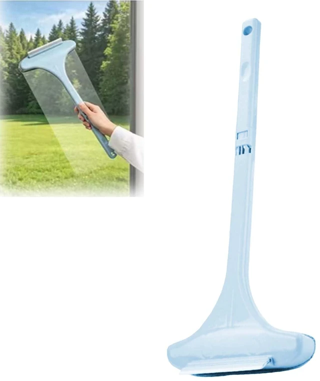 Main image of 2 in 1 Window Screen Cleaning Brush, Mesh Window Screen Cleaner Tool with Squeegee, Multifunctional Screen Cleaner Tool for Patio Door Porch Screens