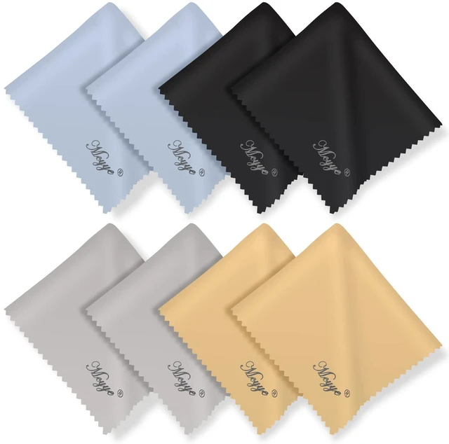 Main image of 8 PCS Eyeglass Microfiber Cleaning Cloth for Glasses, 6 x7 in Cleaner