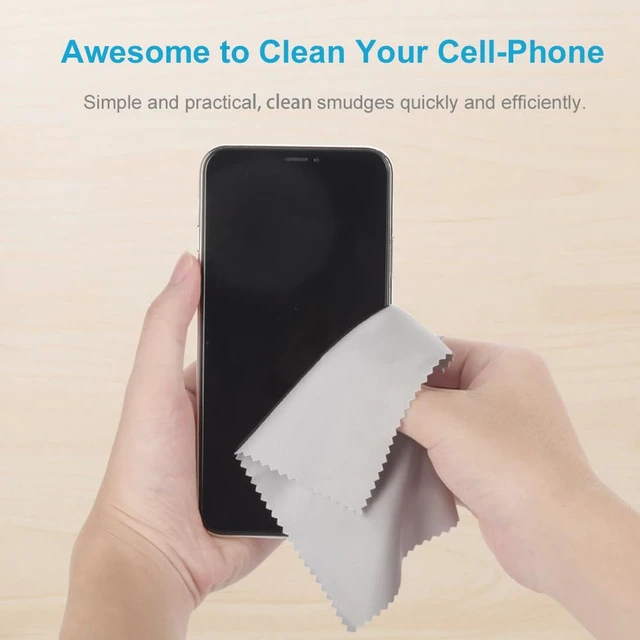Alt view image 5 of 7 - 8 PCS Eyeglass Microfiber Cleaning Cloth for Glasses, 6 x7 in Cleaner