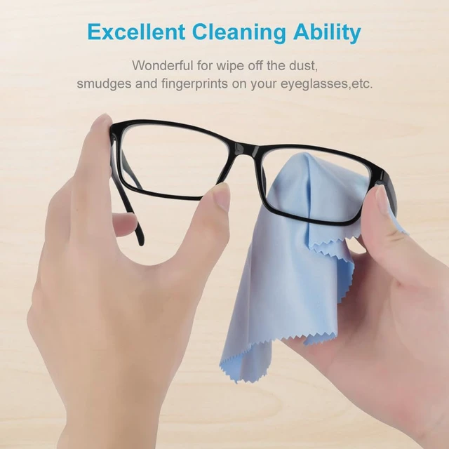 Alt view image 7 of 7 - 8 PCS Eyeglass Microfiber Cleaning Cloth for Glasses, 6 x7 in Cleaner