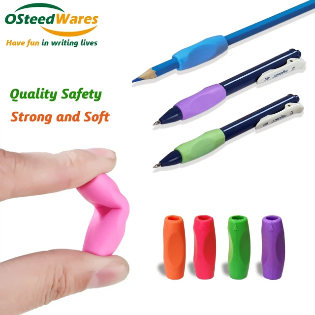 Alt view image 3 of 6 - Ergonomic Pencil Grips for Adult, Pen Grip for Adult Arthritis 8 Pcs