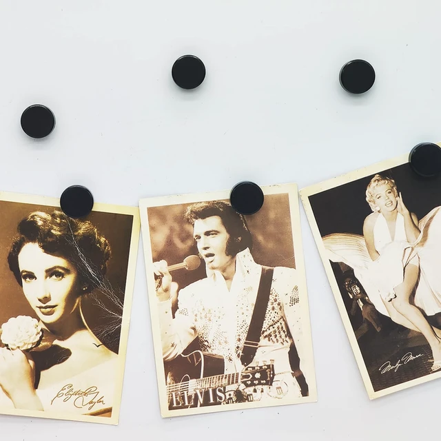 Alt view image 4 of 7 - 10 Pack Heavy Duty Round Fridge Magnets, Small Cute for Whiteboard