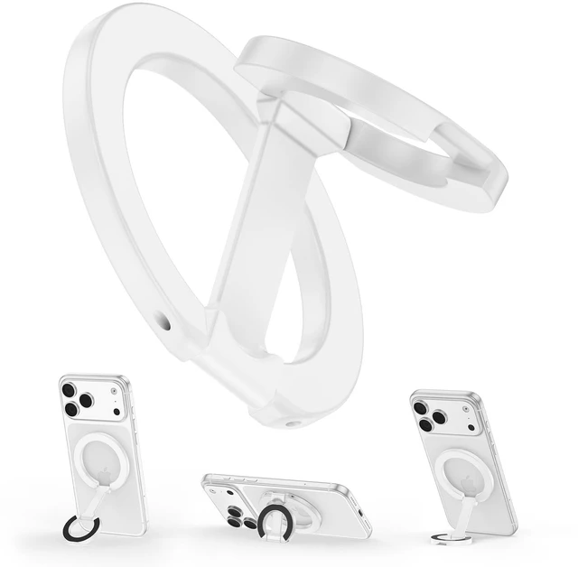 Main image of Magnetic Phone Ring Grip Holder for Samsung Galaxy S26 Ultra S26 S25 S24 S23 S22 Dual-Sided Adjustable Magsafe Ring Holder Kickstand Finger Loop for iPhone 17 Pro Max/17/16/15/14/13/12, Android,iPad