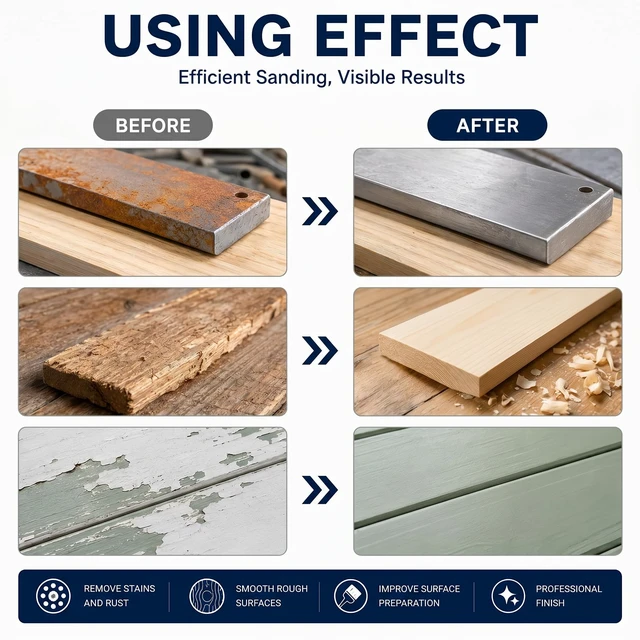 Alt view image 3 of 7 - Sanding Sponge, Coarse Medium Fine Grit Sanding Block, Sander Sponges for Drywall Metal, Sandpaper Sponge Sanding Blocks for Wood (4, 60/80/120/180)