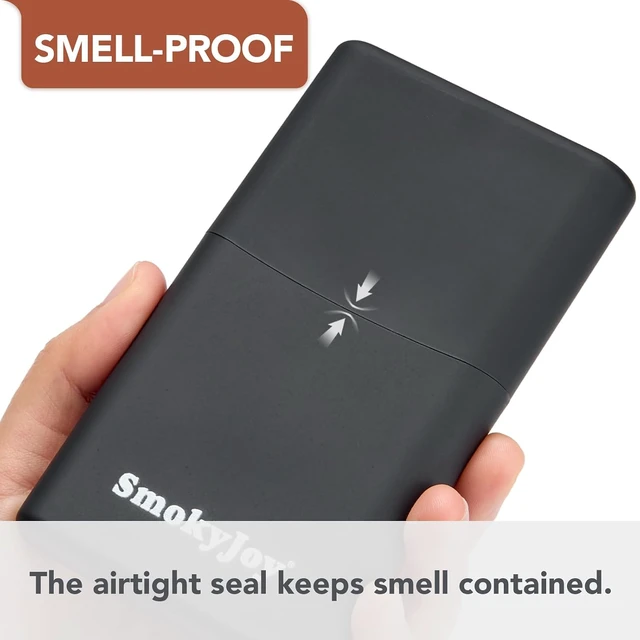 Alt view image 6 of 6 - Smell Proof Cigarette Case, 5-Slot Cone Holder, Pre Roll Container
