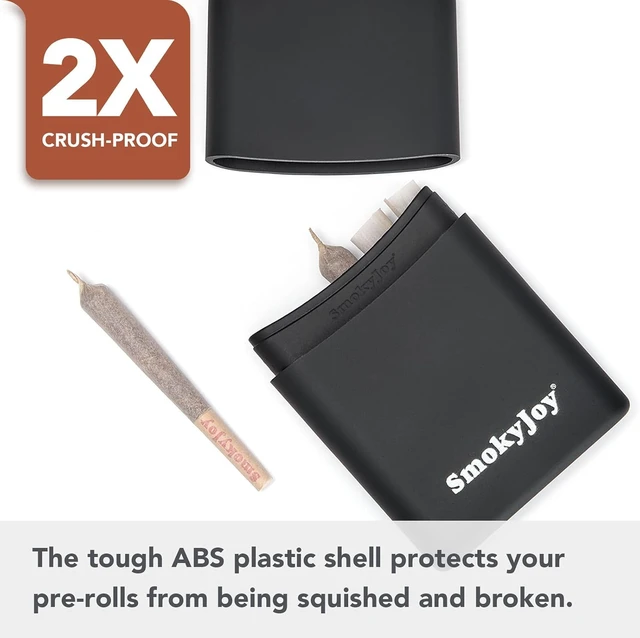 Alt view image 2 of 6 - Smell Proof Cigarette Case, 5-Slot Cone Holder, Pre Roll Container
