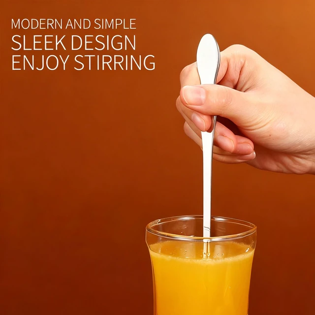 Alt view image 3 of 6 - 2 PCS Long Coffee Spoons,7.8 Inch Coffee Stirrers,Ice Tea Spoons,Stainless Steel Iced Tea Spoon for Coffee Bar Accessories Tea Mixing Cocktail Stirring Coffee Milkshake Cold Drink (7.8 inch)