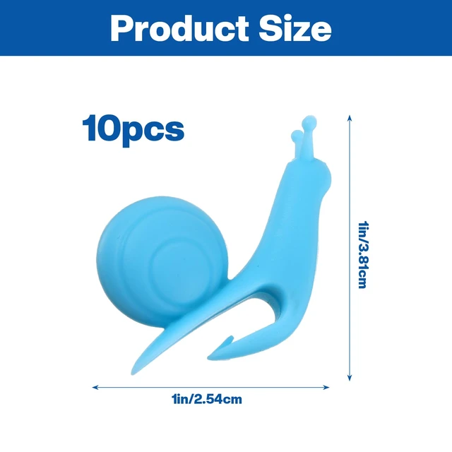 Alt view image 7 of 7 - Ymapinc Snail Tea Bag Holders (10-Pack) for Mugs