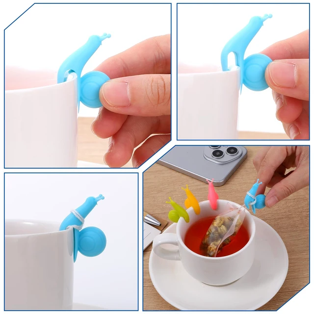 Alt view image 3 of 7 - Ymapinc Snail Tea Bag Holders (10-Pack) for Mugs
