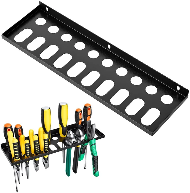 Main image of Screwdriver Organizer, Pliers Holder, Wall Mount Tool Storage Rack Organizer for Workshop, Shed, Garage, Home, Stores up to 10 Pliers or Small Tools(1 pack)