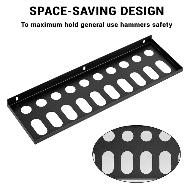 Alt view image 3 of 7 - Screwdriver Organizer, Pliers Holder, Wall Mount Tool Storage Rack Organizer for Workshop, Shed, Garage, Home, Stores up to 10 Pliers or Small Tools(1 pack)