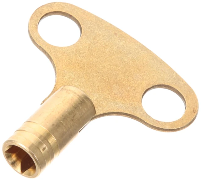 Main image of Exhaust Valve Key Radiator Bleed Key for Central Heating Systems Lightweight Metal Valve Reseating Tool for Easy Air Release