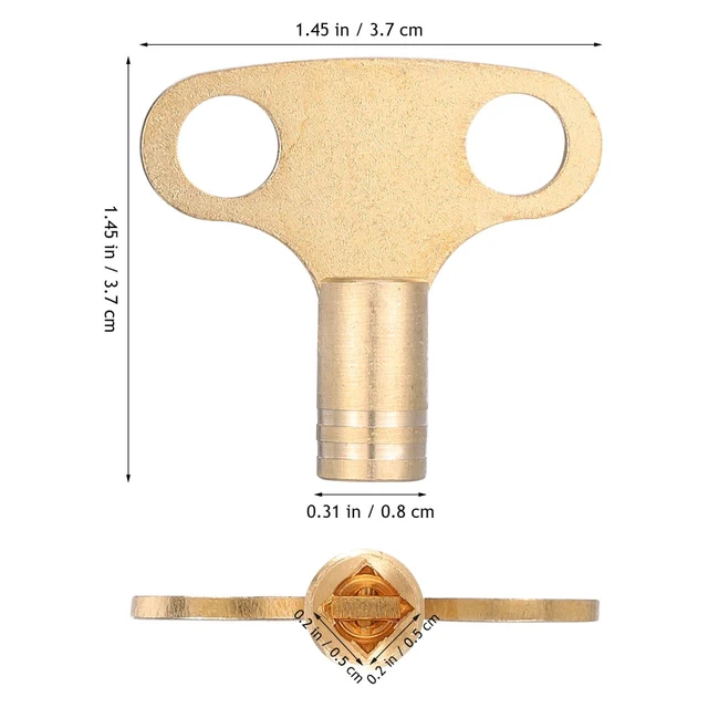 Alt view image 3 of 7 - Exhaust Valve Key Radiator Bleed Key for Central Heating Systems Lightweight Metal Valve Reseating Tool for Easy Air Release