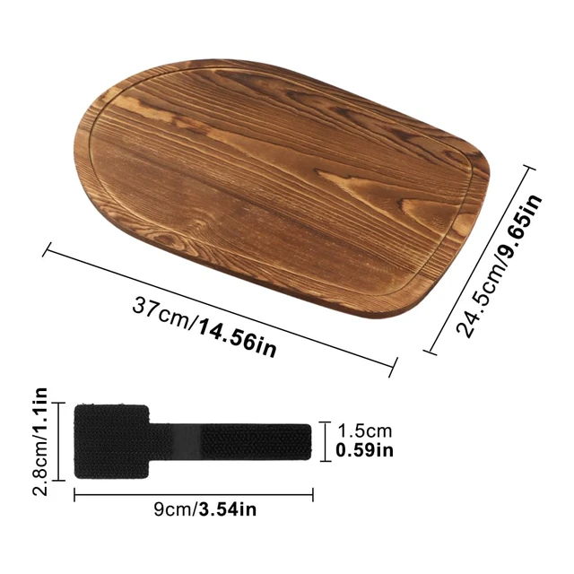 Alt view image 2 of 7 - Pine Wood Mixer Slider Tray for 4.55 Qt Stand Mixer, Countertop Appliance Sliding Board for Easy Movement and Kitchen Counter Protection