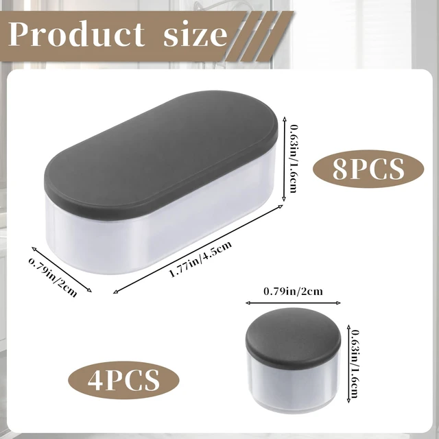 Alt view image 2 of 7 - 12 Pcs Bidet Height-increasing Pads Toilet Seat Riser for Bidet Universal Self Adhesive Toilet Seats Buffer with 2 Heights Adjustment 2 Styles Toilets Seats Risers Spacers