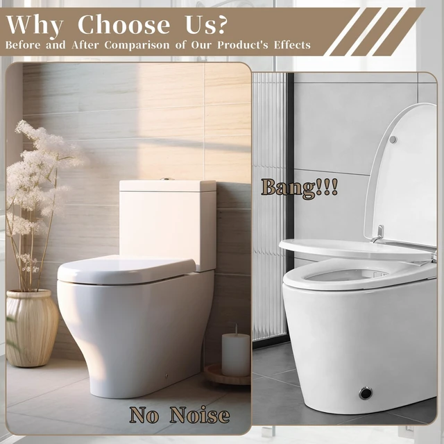 Alt view image 4 of 7 - 12 Pcs Bidet Height-increasing Pads Toilet Seat Riser for Bidet Universal Self Adhesive Toilet Seats Buffer with 2 Heights Adjustment 2 Styles Toilets Seats Risers Spacers