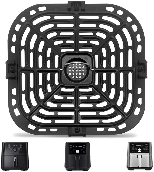Main image of Air Fryer Grill Pan for Instant Pot Vortex Plus 6 in 1 5.7QT 6 QT GAF735 6 QT Air Fryer, Accessories Replacement Tray Rack Parts Grill Plate Crisper Plate, Dishwasher Safe
