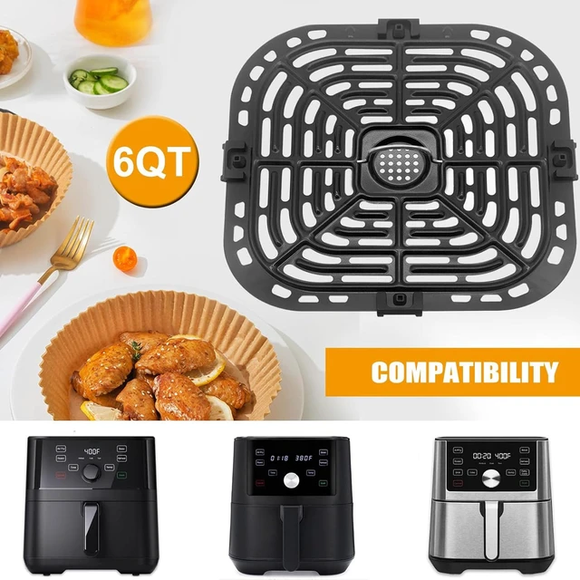 Alt view image 4 of 7 - Air Fryer Grill Pan for Instant Pot Vortex Plus 6 in 1 5.7QT 6 QT GAF735 6 QT Air Fryer, Accessories Replacement Tray Rack Parts Grill Plate Crisper Plate, Dishwasher Safe