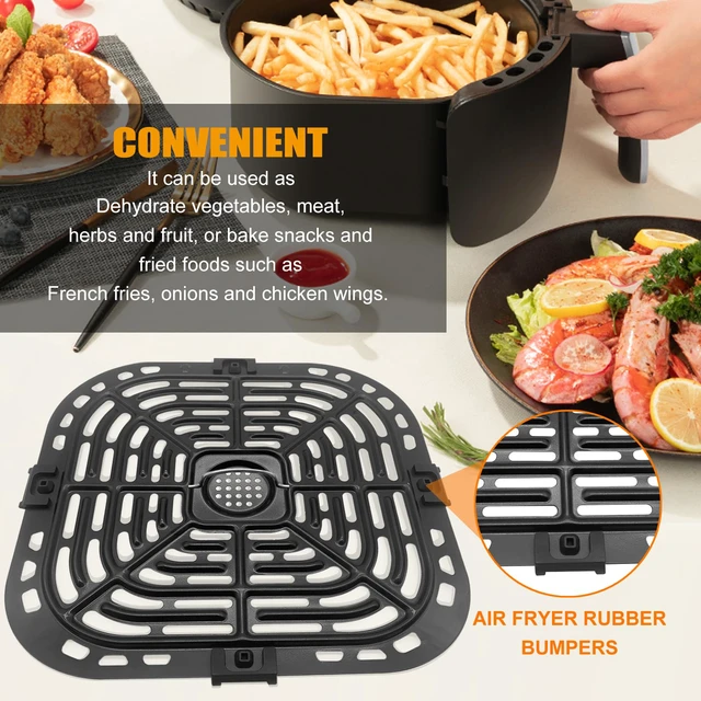 Alt view image 7 of 7 - Air Fryer Grill Pan for Instant Pot Vortex Plus 6 in 1 5.7QT 6 QT GAF735 6 QT Air Fryer, Accessories Replacement Tray Rack Parts Grill Plate Crisper Plate, Dishwasher Safe