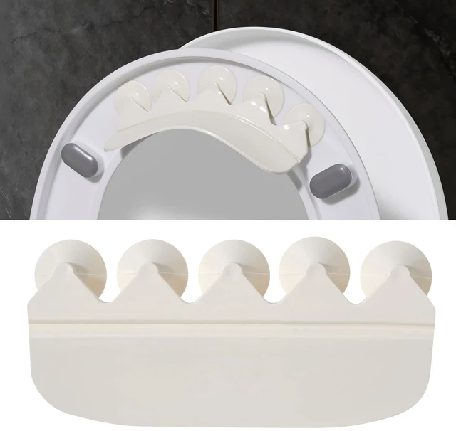 Main image of Toilet Splash Guard Pee Deflector with Strong Suction Cups, Urine Guard | Prevents Urine Splashes and Leaks Between Toilet Seat Gaps, 5 Large Suction Cups and Center Rib Keep the Guard Secure