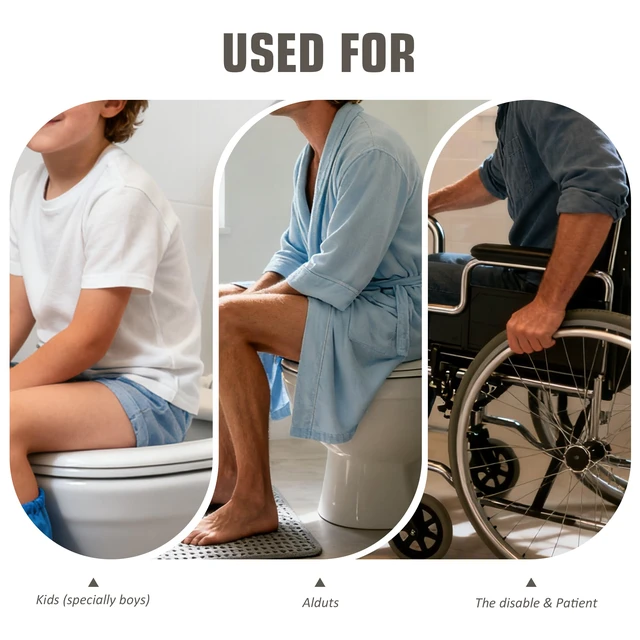 Alt view image 6 of 7 - Toilet Splash Guard Pee Deflector with Strong Suction Cups, Urine Guard | Prevents Urine Splashes and Leaks Between Toilet Seat Gaps, 5 Large Suction Cups and Center Rib Keep the Guard Secure