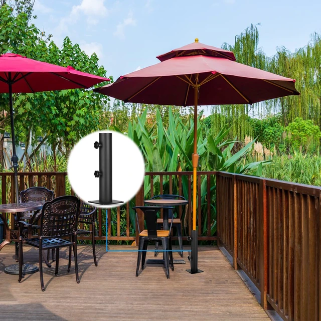 Alt view image 4 of 6 - Umbrella Base Patio Umbrella Base Umbrella Stand Outdoor Base Heavy Duty Outdoor Umbrella Holder Adjustable Umbrella Clamp Deck Mount Umbrella Holder for Decks,Patios, Balcony,Docks