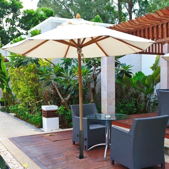 Alt view image 5 of 6 - Umbrella Base Patio Umbrella Base Umbrella Stand Outdoor Base Heavy Duty Outdoor Umbrella Holder Adjustable Umbrella Clamp Deck Mount Umbrella Holder for Decks,Patios, Balcony,Docks