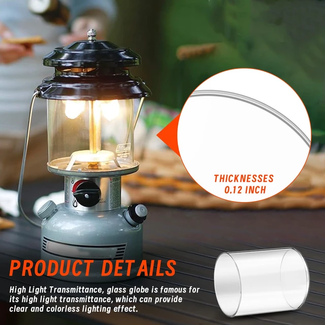 Alt view image 3 of 6 - Glass Globe Fueled Lanterns Replacement for Coleman Propane Lantern 288/290 | Globe for Coleman Camping Lantern Compatible with Coleman Model 288/290, NOT Including Propane Lantern Mantles