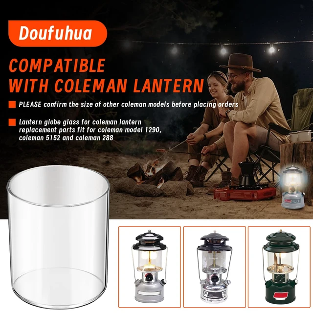 Alt view image 5 of 6 - Glass Globe Fueled Lanterns Replacement for Coleman Propane Lantern 288/290 | Globe for Coleman Camping Lantern Compatible with Coleman Model 288/290, NOT Including Propane Lantern Mantles