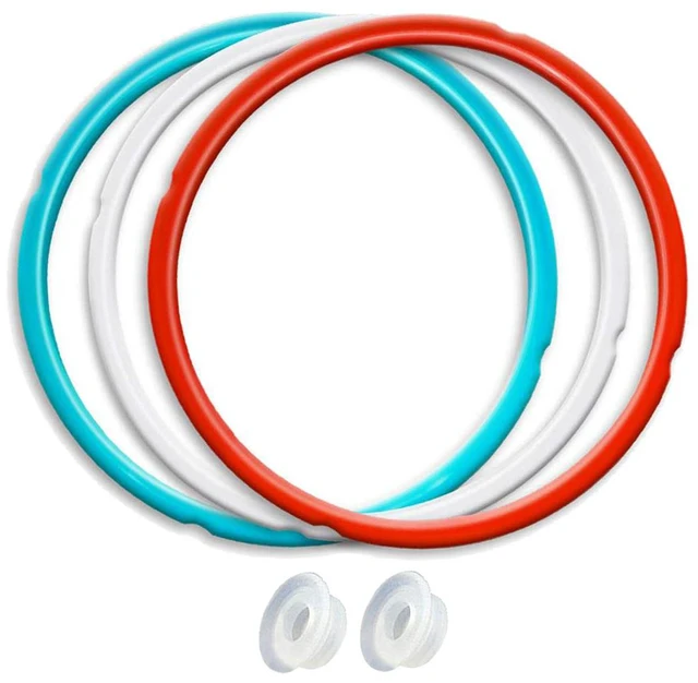 Main image of Silicone Sealing Ring 3-Pack for 8Qt Pressure Cookers - Dishwasher Safe Food-Grade Replacement Gasket Compatible with Instant Pot 8Qt Models: IP-DUO80, IP-LUX80, Ultra, Duo Plus, Viva.