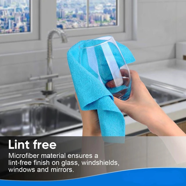 Alt view image 4 of 7 - Microfiber Cleaning Cloth, 20 Pack Reusable Microfiber Towels | Cars Lint Free Cleaning Shop Towel Rags for Home Kitchen Automotive Bar Mechanic Restaurant Garage, 11.5"x 11.5", Multicolor