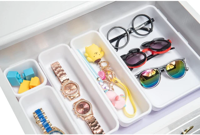 Alt view image 3 of 6 - Interlocking Desk Drawer Organizer Separators for Kitchen, Bathroom, Makeup, Office (Set of 10)