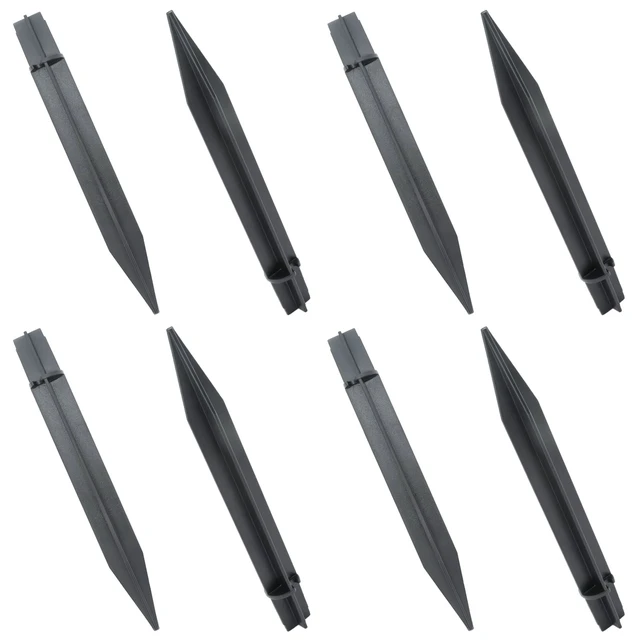 Alt view image 3 of 7 - 8PCS Torch Stake 8.26 Inch Pathway Light Stake Plastic Path Light Replacement ABS Plastic Stake Solar Stake for Garden, Pathway Lamps(Head Mounting Dia 0.82 Inch)