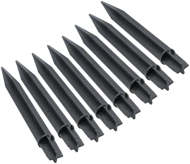 Main image of 8PCS Torch Stake 8.26 Inch Pathway Light Stake Plastic Path Light Replacement ABS Plastic Stake Solar Stake for Garden, Pathway Lamps(Head Mounting Dia 0.82 Inch)