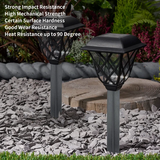 Alt view image 5 of 7 - 8PCS Torch Stake 8.26 Inch Pathway Light Stake Plastic Path Light Replacement ABS Plastic Stake Solar Stake for Garden, Pathway Lamps(Head Mounting Dia 0.82 Inch)