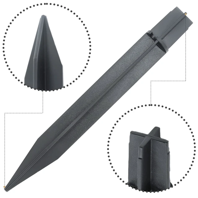 Alt view image 4 of 7 - 8PCS Torch Stake 8.26 Inch Pathway Light Stake Plastic Path Light Replacement ABS Plastic Stake Solar Stake for Garden, Pathway Lamps(Head Mounting Dia 0.82 Inch)