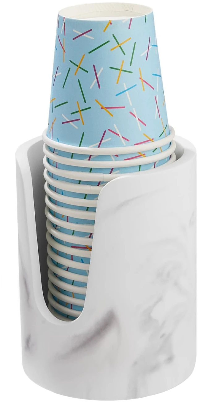 Main image of Bathroom Cup Dispenser, Diatomaceous Earth Mouthwash Cup Holder, Paper Cup Holder for Bathroom Counter, Disposable Cup Dispenser, Guest Bathroom Essentials (Cups Not Included)