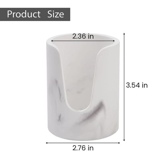 Alt view image 7 of 7 - Bathroom Cup Dispenser, Diatomaceous Earth Mouthwash Cup Holder, Paper Cup Holder for Bathroom Counter, Disposable Cup Dispenser, Guest Bathroom Essentials (Cups Not Included)
