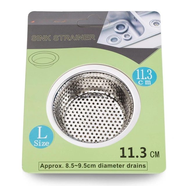 Alt view image 2 of 7 - 2PCS Kitchen Sink Strainer - Stainless Steel, Large Wide Rim 4.5" Diameter