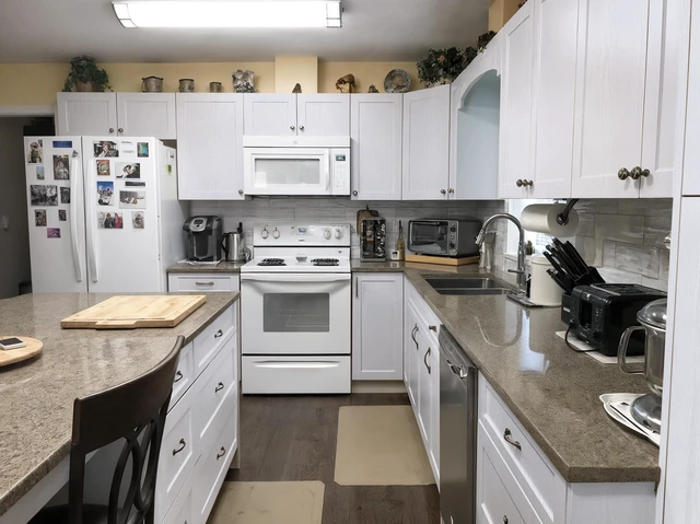 Alt view image 7 of 7 - Peel and Stick Wallpaper Wood Contact Paper Wood Wallpaper White Wood Grain Contact Paper Thicken Textured for Cabinets and Drawers Countertops Waterproof Self Adhesive Vinyl 17.5" x 78.7"