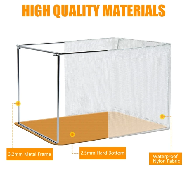 Alt view image 2 of 7 - Clear Large Storage Baskets for Shelves, Collapsible Storage Bins with Handles for Clothes, Sheets, Books | Shelf Baskets for Home and Closet Organizer (Clear, 3 Pack)