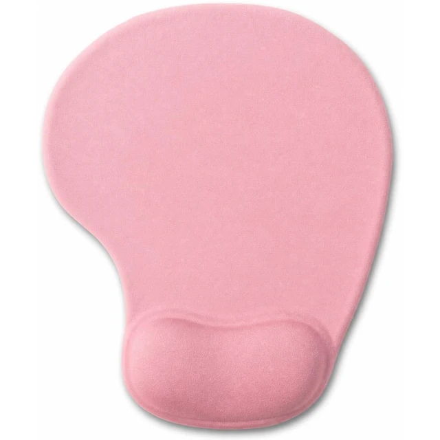 Alt view image 4 of 4 - Office Mousepad with Gel Wrist Support - Ergonomic Gaming Desktop Mouse Pad Wrist Rest - Design Gamepad Mat Rubber Base for Laptop Computer -Silicone Non-Slip Special-Textured Surface (01Pink)